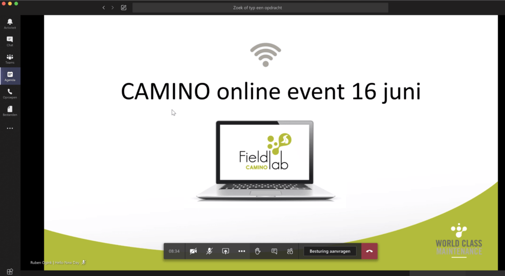 Fieldlab CAMINO online event 16 juni 2020