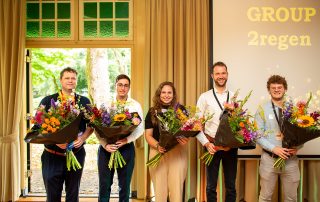 Afbeelding winnende team WCM Summer School eindevent 2025